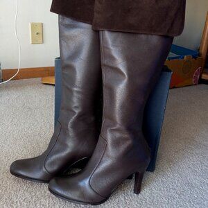 Lauren Ralph Lauren Brown Leather knee-high boots